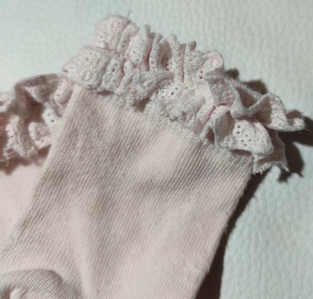 Светло-розовые носки с оборками next р. 3-5,5 фото №3